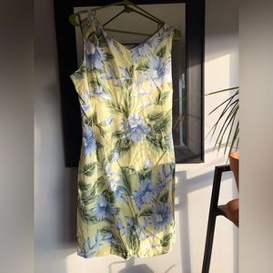 Vintage La Cabana Yellow Tropical Dress Size Large 💛🌴